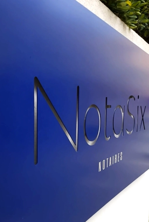 enseigne notasix bleu
